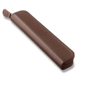 Parker PU Etui braun, Reißverschluss
